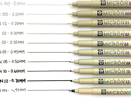 Pigma Micron 10 - ColorSwatch