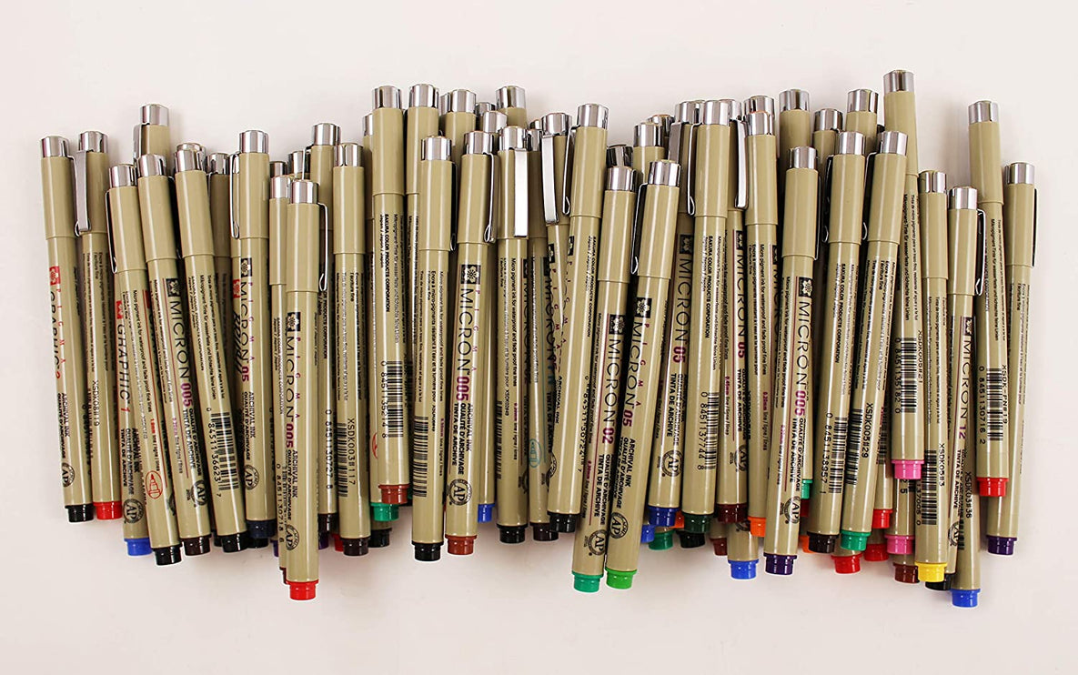 Pigma Micron - Set de 73 piezas - ColorSwatch