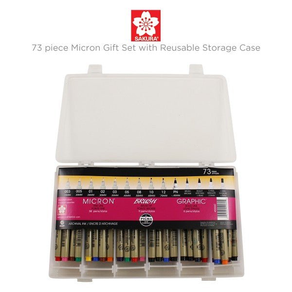 Pigma Micron - Set de 73 piezas - ColorSwatch