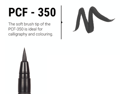Posca Brush - PCF - 350 - Blanco - ColorSwatch