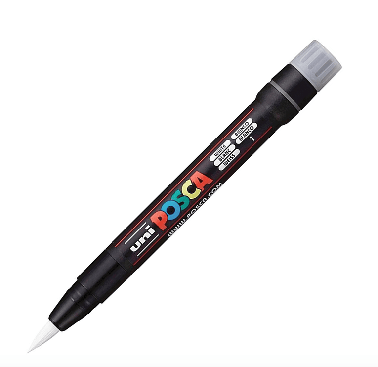 Posca Brush - PCF - 350 - Blanco - ColorSwatch