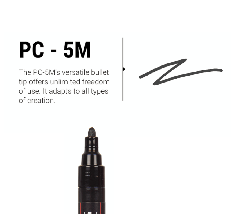 Posca PC - 5M - BLANCO - ColorSwatch