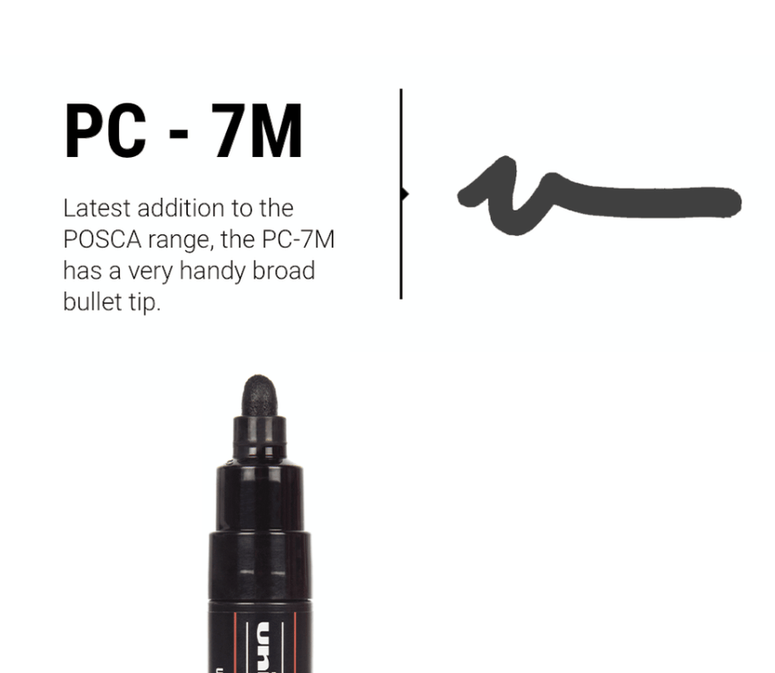 Posca PC - 7M - BLANCO - ColorSwatch