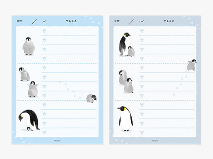 To Do Memo Pad - Pingüinos