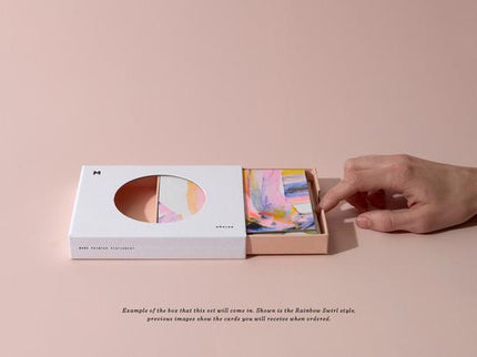 Rainbow Swirl - Set 6 Tarjetas y Sobres - ColorSwatch