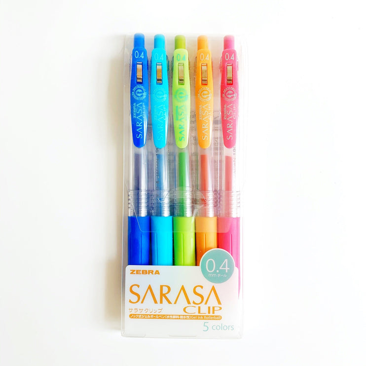 Sarasa Clip - 0.4mm - Set de 5 - ColorSwatch