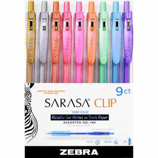 Sarasa Shiny - Set de 9 - Metálicos - ColorSwatch