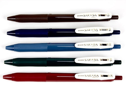 Sarasa Vintage 1 - 0.5mm - Set de 5 - ColorSwatch