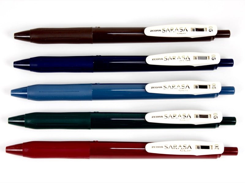 Sarasa Vintage 1 - 0.5mm - Set de 5 - ColorSwatch