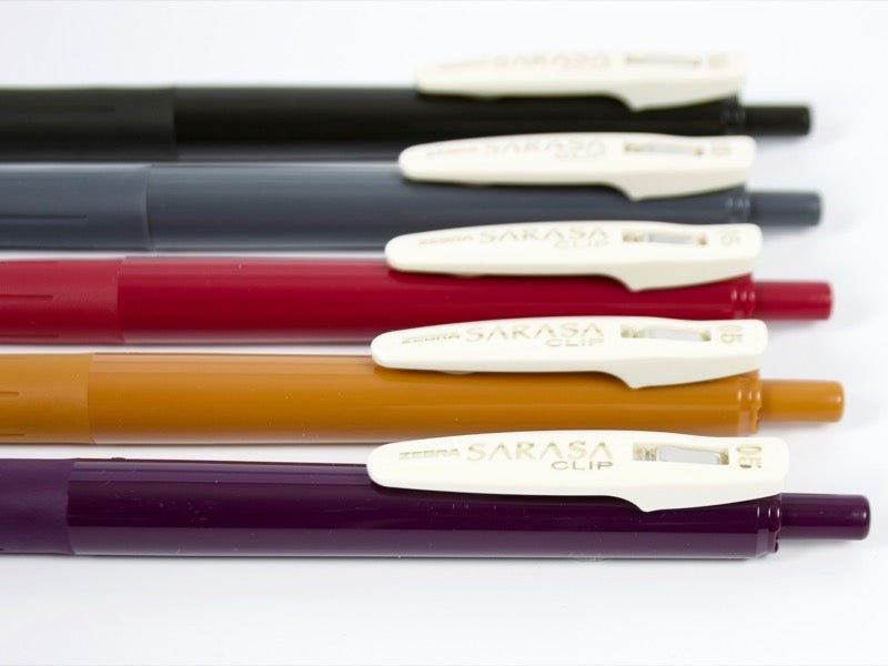 Sarasa Vintage 2 - 0.5mm - Set de 5 - ColorSwatch