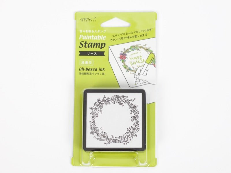 Sello - Paintable Stamp - Wreath - ColorSwatch