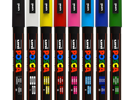 Set de 8 Posca PC-3M - Basic