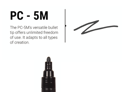 Set de 4 Posca PC - 5M - Contrast - ColorSwatch