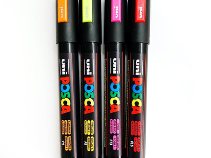 Set de 4 Posca PC - 5M - Neon - ColorSwatch