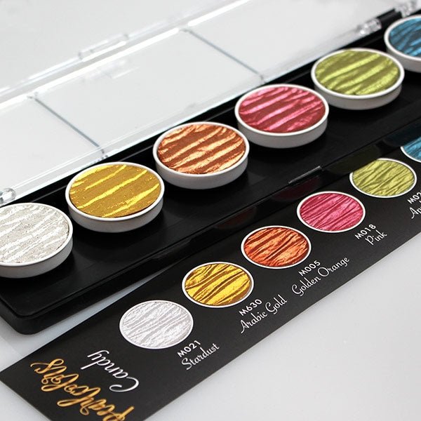 Set de 6 Acuarelas Perladas - Candy - ColorSwatch