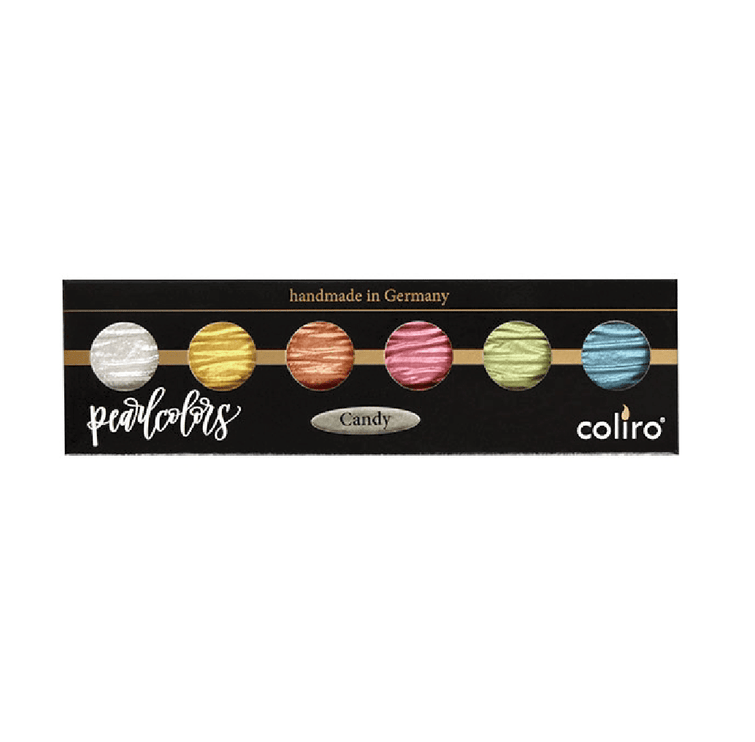 Set de 6 Acuarelas Perladas - Candy - ColorSwatch