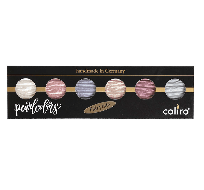 Set de 6 Acuarelas Perladas - Fairytale - ColorSwatch