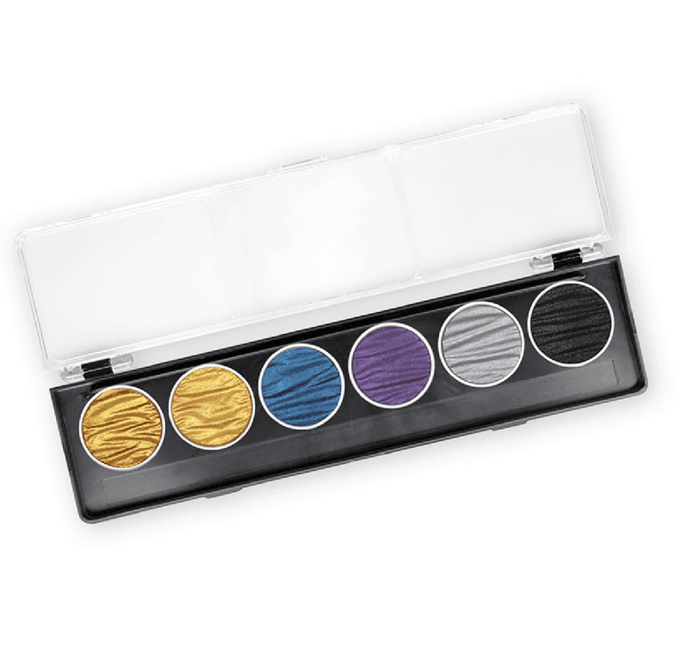 Set de 6 Acuarelas Perladas - Pharao - ColorSwatch