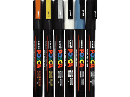 Set de 6 Posca PC - 3M - Shadowing - ColorSwatch