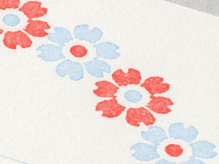 Set de Cartas y Sobres - Flores Azul - ColorSwatch