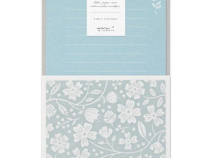 Set de Cartas y Sobres Translúcidos - Floral Celeste - ColorSwatch