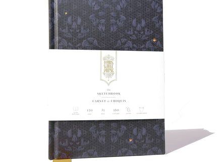 Sketchbook A5 - Enveloped in Rattan - Midnight - ColorSwatch