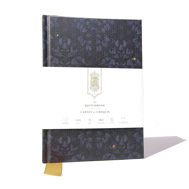 Sketchbook A5 - Enveloped in Rattan - Midnight - ColorSwatch