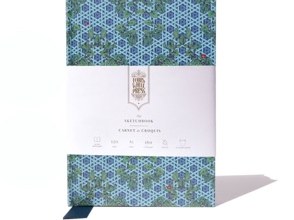 Sketchbook A5 - Enveloped in Rattan - Teal - ColorSwatch