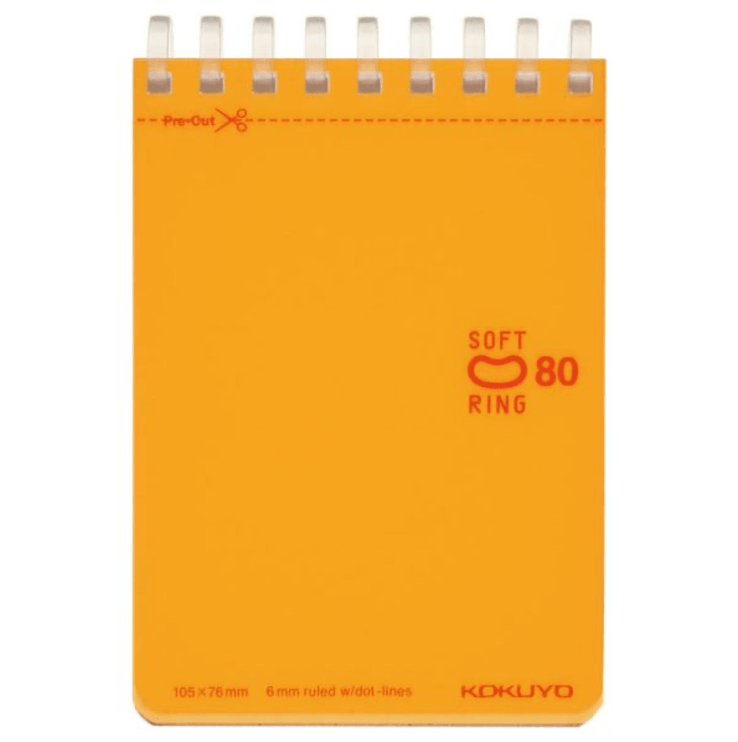 Soft Ring Libreta A7 - 80 hojas - Dotline - Naranja - ColorSwatch