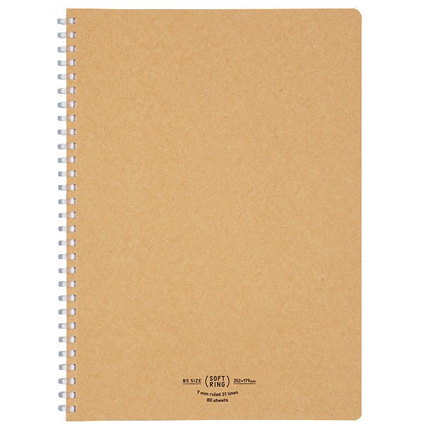 Soft Ring Notebook B5 - 80 hojas - Líneas - Kraft - ColorSwatch