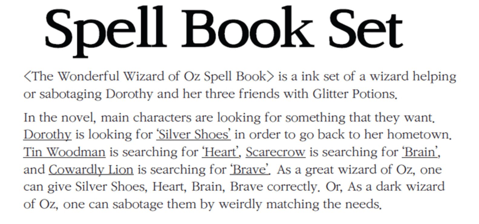 Spell Book Set - The Wonderful Wizard of Oz - Set de Tintas - ColorSwatch