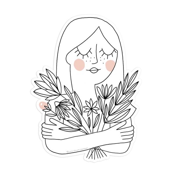 Sticker - Flower Girls - ColorSwatch