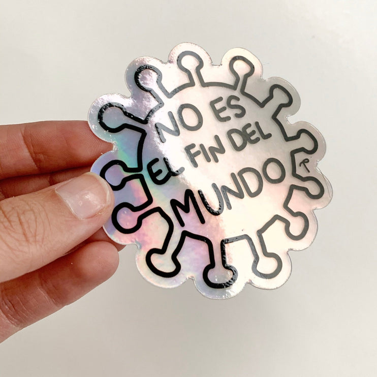 Sticker Holográfica - COVID - ColorSwatch