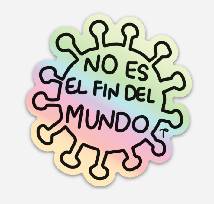 Sticker Holográfica - COVID - ColorSwatch