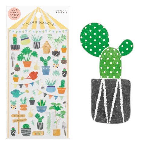 Sticker Marché - Cactus - ColorSwatch