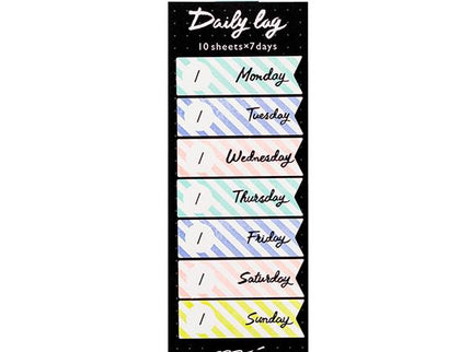 Stickies - Daily Log - Listón Días de la Semana - ColorSwatch