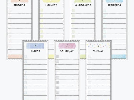 Stickies - Weekly Log - ColorSwatch