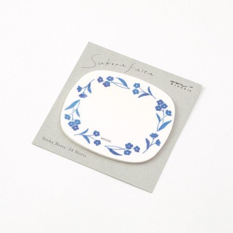 Sticky Notes Transparentes - Flores Azules - ColorSwatch