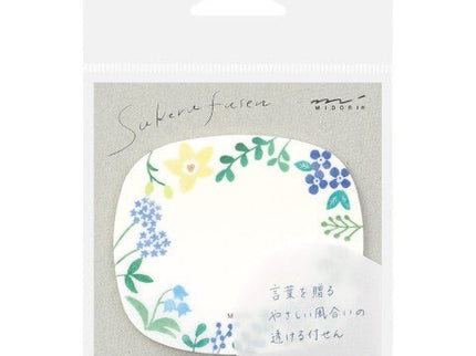 Sticky Notes Transparentes - Flores Silvestres - ColorSwatch