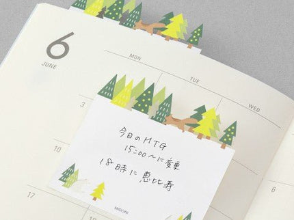 Sticky Notes Troqueladas - Bosque - ColorSwatch