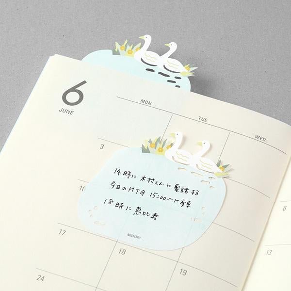 Sticky Notes Troqueladas - Cisnes - ColorSwatch