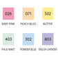 Clean Color Dot Single - Set 6 - Mild Colors