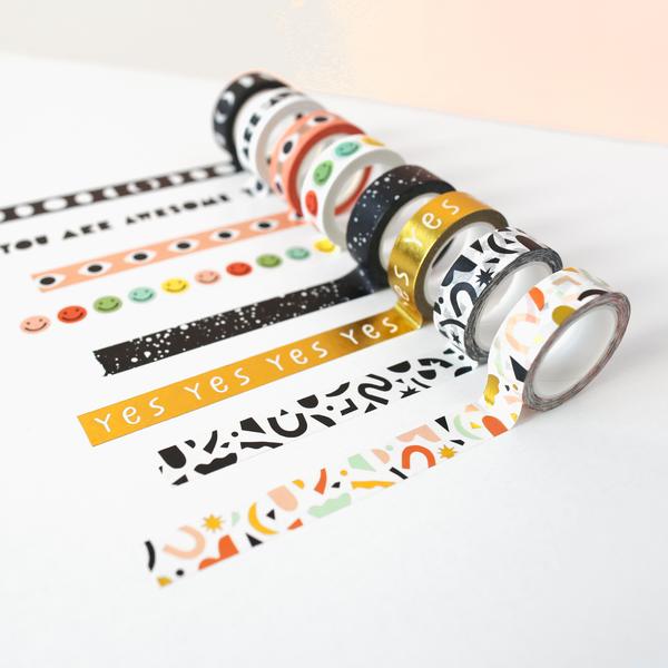 Washi Tape - Confetti B&W