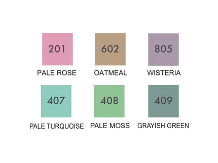 Clean Color Dot Single - Set 6 - Mild Smoky Colors