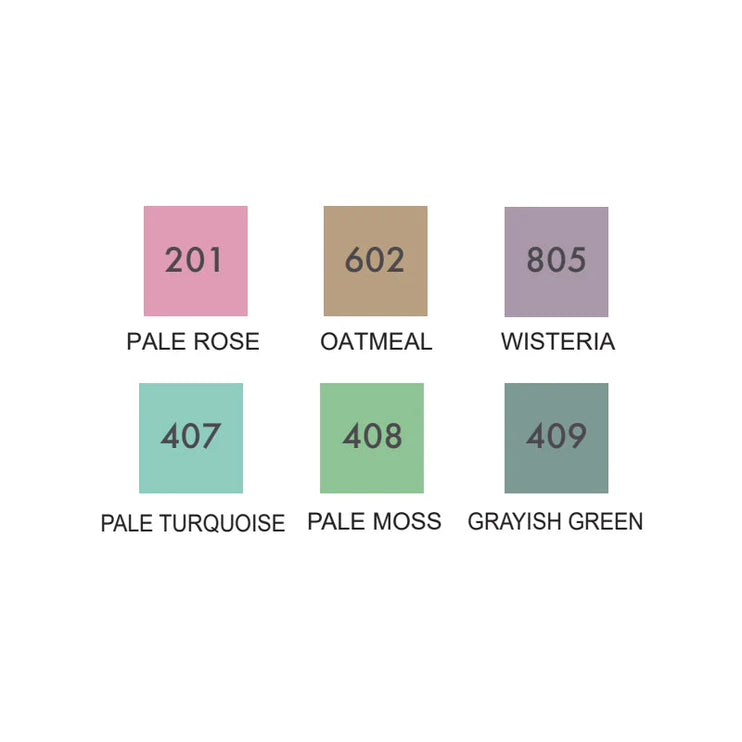 Clean Color Dot Single - Set 6 - Mild Smoky Colors