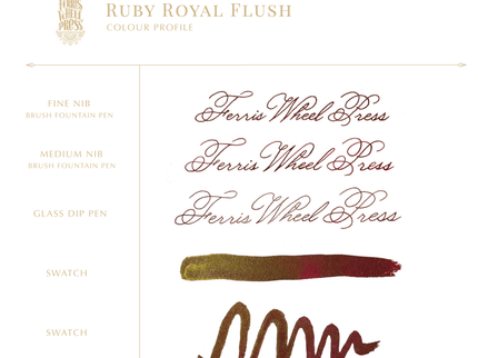 Tinta Ferritales de 20mL - Ruby Royal Flush - ColorSwatch