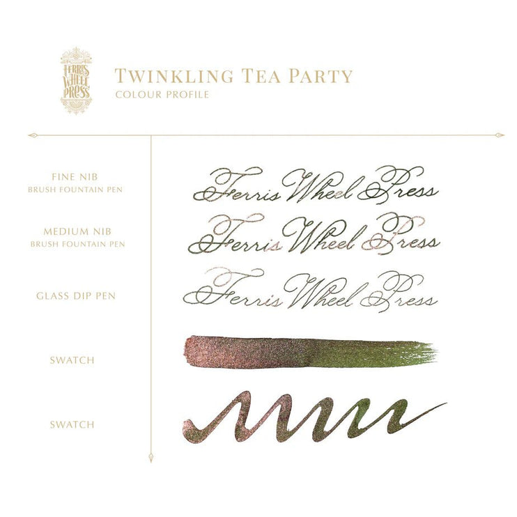 Tinta Ferritales de 20mL - Twinkling Tea Party - ColorSwatch