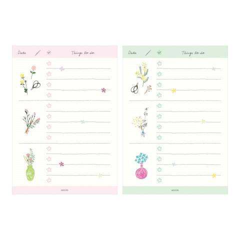To Do Memo Pad - Flores - ColorSwatch