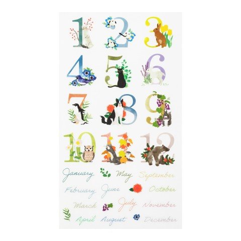 Transfer Stickers - Números y Meses - ColorSwatch