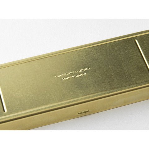 Traveler's Company Brass Pen Case - Estuche de Latón - ColorSwatch